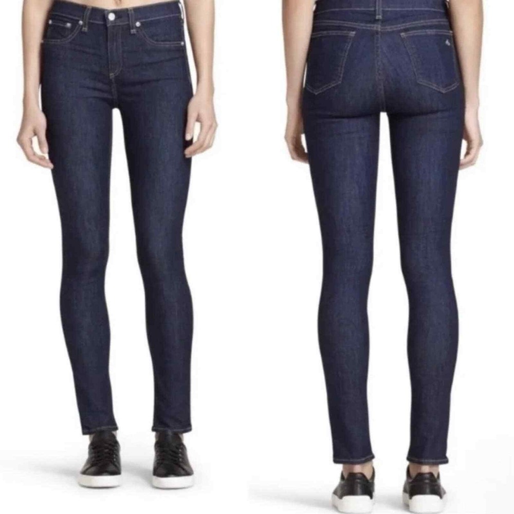 Rag & Bone Skinny Jeans Womens 28 Blue Astor Dark Wash Stretch W1502K122AST